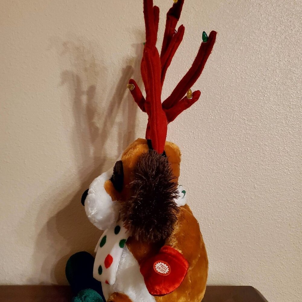 Dan Dee Christmas Dog Light Up Antlers Singing Jingle Bells Dancing - Picture 6 of 8